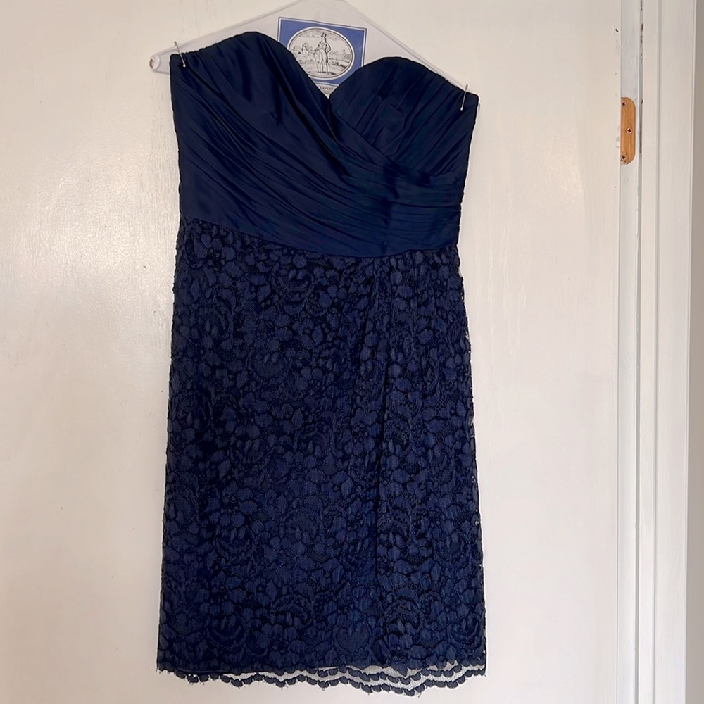 Navy blue bridesmaid dress
